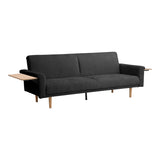 Canapea extensibilă cu funcție de pat Flexo, antracit, 220x84x82 cm