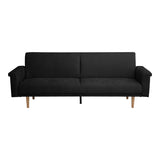 Canapea extensibilă cu funcție de pat Flexo, antracit, 220x84x82 cm