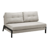 Canapea extensibila Fancy, Stofa, Bej, 150x98x70 cm, imagine ambient