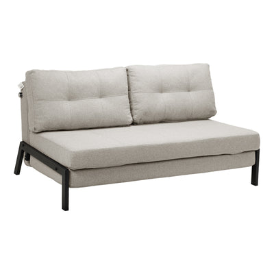 Canapea extensibila Fancy, Stofa, Bej, 150x98x70 cm, imagine ambient