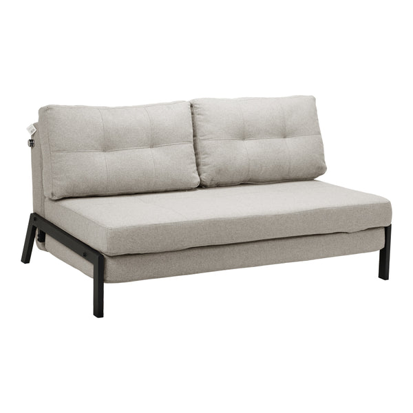 Canapea extensibila Fancy, Stofa, Bej, 150x98x70 cm