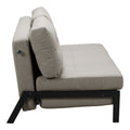 Canapea extensibila Fancy, Stofa, Bej, 150x98x70 cm, imagine produs 5