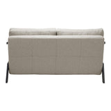 Canapea extensibila Fancy, Stofa, Bej, 150x98x70 cm