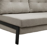 Canapea extensibila Fancy, Stofa, Bej, 150x98x70 cm