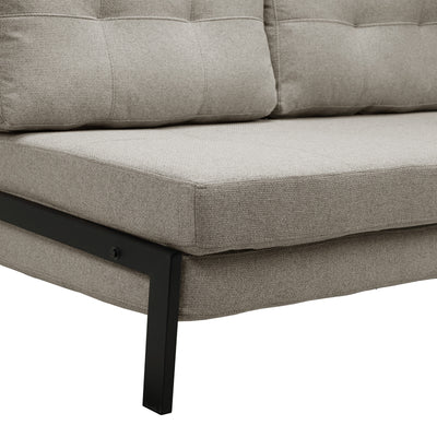 Canapea extensibila Fancy, Stofa, Bej, 150x98x70 cm, imagine produs 9