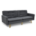 Canapea extensibila Flexy 3 locuri, Gri inchis, 198x87x76