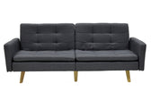 Canapea extensibila Flexy 3 locuri, Gri inchis, 198x87x76 cm, detaliu produs
