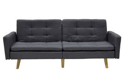 Canapea extensibila Flexy 3 locuri, Gri inchis, 198x87x76 cm, detaliu produs
