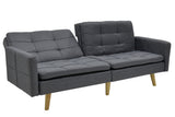 Canapea extensibila Flexy 3 locuri, Gri inchis, 198x87x76 cm