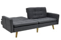Canapea extensibila Flexy 3 locuri, Gri inchis, 198x87x76 cm, foto produs 6
