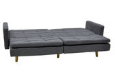Canapea extensibila Flexy 3 locuri, Gri inchis, 198x87x76 cm, foto produs 7