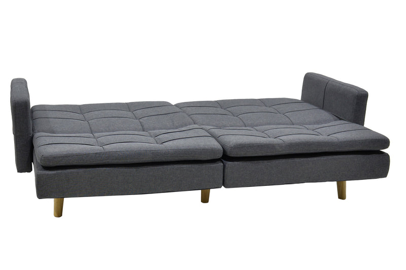Canapea extensibila Flexy 3 locuri, Gri inchis, 198x87x76 cm, foto produs 7