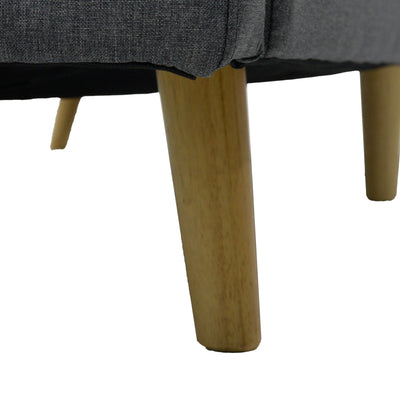 Canapea extensibila Flexy 3 locuri, Gri inchis, 198x87x76 cm, foto produs 10