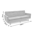 Canapea extensibila Flexy 3 locuri, Gri inchis, 198x87x76 cm, foto produs 11