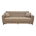Canapea extensibila Modesto cu 3 locuri si lada de depozitare, Bej, 215x85x80 cm, detaliu produs