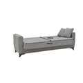 Canapea extensibila Modesto cu 3 locuri si lada de depozitare, Negru, 215x85x80 cm, foto produs 6