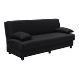 Canapea extensibila Romina, 3 locuri, cu spatiu de depozitare, Stofa, 180x75x85 cm - Antracit