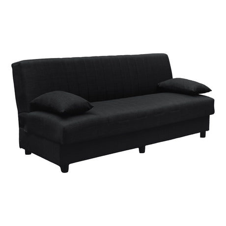 Canapea extensibila Romina, 3 locuri, cu spatiu de depozitare, Stofa, 180x75x85 cm