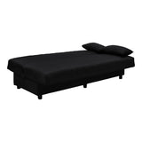 Canapea extensibila Romina, 3 locuri, cu spatiu de depozitare, Stofa, 180x75x85 cm - Antracit