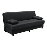 Canapea extensibila Romina, 3 locuri, cu spatiu de depozitare, Stofa, 180x75x85 cm - Gri