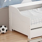 Canapea extensibila Sofa-Bed Benato, Alb, 90x190 cm