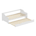 Canapea extensibila Sofa-Bed Benato, Alb, 90x190 cm, imagine produs 6