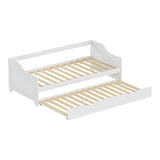 Canapea extensibila Sofa-Bed Benato, Alb, 90x190 cm
