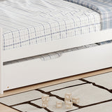 Canapea extensibila Sofa-Bed Benato, Alb, 90x190 cm