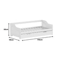 Canapea extensibila Sofa-Bed Benato, Alb, 90x190 cm, imagine produs 8