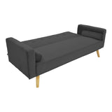 Canapea extensibila Success tesatura catifea 3 locuri, antracit, 190x80x84 cm - Antracit
