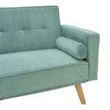Canapea extensibila Success tesatura catifea 3 locuri, antracit, 190x80x84 cm - Verde