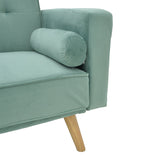 Canapea extensibila Success tesatura catifea 3 locuri, antracit, 190x80x84 cm - Verde