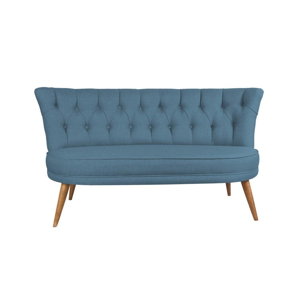Canapea Fixa cu 2 Locuri Richland Loveseat, 140x71x80 cm - Albastru