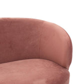 Canapea Gloria 2 Locuri Rozaliu, Roz, 132x82x83 cm, detaliu produs