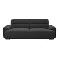 Canapea Harmonious, Stofa teddy, Antracit, 224x92x81 cm, imagine ambient