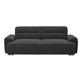 Canapea Harmonious, Stofa teddy, Antracit, 224x92x81 cm, imagine ambient