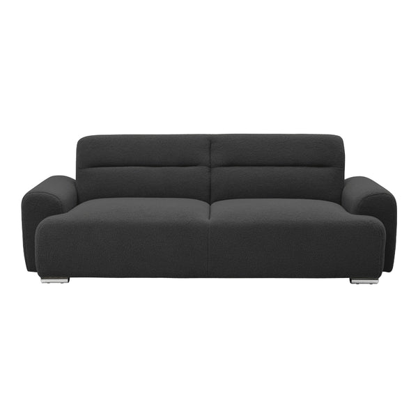 Canapea Harmonious, Stofa teddy, Antracit, 224x92x81 cm