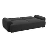 Canapea Harmonious, Stofa teddy, Antracit, 224x92x81 cm