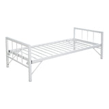 Canapea-Pat cu functie dubla Remmie, metal, Alb, 90x190 cm - Alb