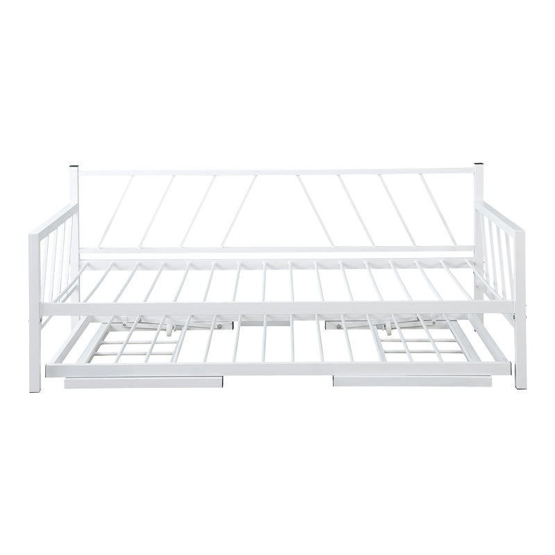 Canapea-Pat cu functie dubla Remmie, metal, Alb, 90x190 cm - Alb