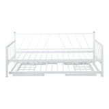 Canapea-Pat cu functie dubla Remmie, metal, Alb, 90x190 cm - Alb