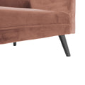 Canapea - pat Dream cu taburet din catifeaa marului putred, Roz, 209x157x80 cm, foto produs