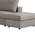 Canapea reversibila London stofa gri perne, gri deschis, 296x246x95 cm, foto produs 6