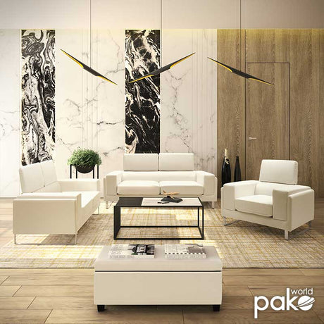 Canapea Shea 3 Locuri Ivory, Bej, 198x80x87 cm