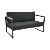 Canapea Two-seater sofa Aurelio, Negru, 130x74x63 cm