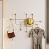 Cârlig de perete metalic Samara-A, Aur, 10x64x107 cm