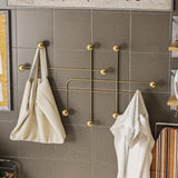 Cârlig de perete metalic Samara-A, Aur, 10x64x107 cm