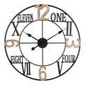 Ceas de perete Beauco metal neagra 60x60 cm