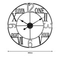 Ceas de perete Beauco metal, neagra, 60x60 cm, imagine suplimentara