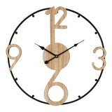 Ceas de perete Broda metal, neagra, 50x50 cm